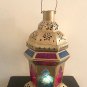 Glass Moroccan Style Table Top and Hanging Lantern Tea light Candle Holder, Table Decor, Home Decor