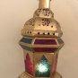 Glass Moroccan Style Table Top and Hanging Lantern Tea light Candle Holder, Table Decor, Home Decor