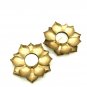 Set of 2, Lotus Blossom Tea light Candleholder, Iron Table Top Tea Light Holder/ scented Wax Votive.
