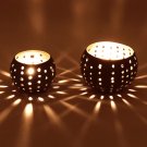 Pair of Tea Light Holders, Small & Large Iron Table Top/ Votive, Home Decor, Christmas Decorative