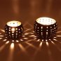 Pair of Tea Light Holders, Small & Large Iron Table Top/ Votive, Home Decor, Christmas Decorative