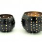 Pair of Tea Light Holders, Small & Large Iron Table Top/ Votive, Home Decor, Christmas Decorative