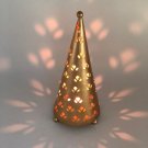 Metal Cone Table Top Tea light Candle Holder, Floral Table Decor, Home Decor Lantern, Decorative .