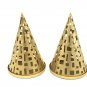 Cone shaped Tea light Candle Holder, Metal shaped Table Decor, Home Decor Lantern.