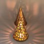 Cone shaped Tea light Candle Holder, Metal shaped Table Decor, Home Decor Lantern.