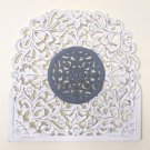 Mandala Wooden Wall Hanging, 24" Floral Living Room Wall Hanging, Wooden Panel, Home Decor