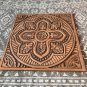 24" Wooden Mandala Square Wall Hanging, Living Room Wall Hanging, Wooden Wall Art, Wooden Panel