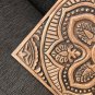 24" Wooden Mandala Square Wall Hanging, Living Room Wall Hanging, Wooden Wall Art, Wooden Panel