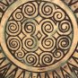 Mandala Wooden Floral Wall Hanging, 24" Floral Living Room Wall Hanging, Wooden Wall Art