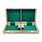 14" Wooden Draughts/ Checkers Set, Folding Travel Magnetic Checkers Board Game Set