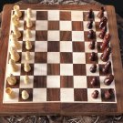 12" Magnetic Folding Handmade Chess Set. Wooden Chess Set,Travel chess Board game Set, Chess Travel