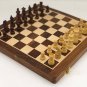 12" Magnetic Folding Handmade Chess Set. Wooden Chess Set,Travel chess Board game Set, Chess Travel