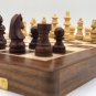 12" Magnetic Folding Handmade Chess Set. Wooden Chess Set,Travel chess Board game Set, Chess Travel