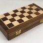 12" Magnetic Folding Handmade Chess Set. Wooden Chess Set,Travel chess Board game Set, Chess Travel