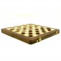 10" Wooden Draughts/ Checkers Set, Folding Travel Magnetic Checkers Board Game Set.