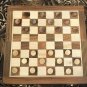 10" Wooden Draughts/ Checkers Set, Folding Travel Magnetic Checkers Board Game Set.