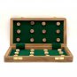 10" Wooden Draughts/ Checkers Set, Folding Travel Magnetic Checkers Board Game Set.