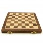 10" Wooden Draughts/ Checkers Set, Folding Travel Magnetic Checkers Board Game Set.