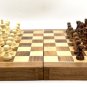 14" Wooden Handmade Magnetic Chess Set, Folding Travel chess board game Set.