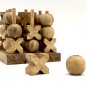 3D Tic Tac Toe - Wooden Game, IQ Strategy Wooden Game, Wooden Puzzle Game, Board Game, Ready to ship
