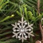 Silver Christmas Snowflake Hanging, Set of 4, Christmas Decorative, Xmas Hanging, Tree Ornaments