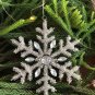 Silver Christmas Snowflake Hanging, Set of 4, Christmas Decorative, Xmas Hanging, Tree Ornaments
