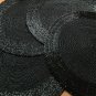 Black Beaded Placemats, Set of 4/6/10 Handmade Black Beaded Charger, Table Mats, Decorative