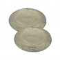 Grey Beaded Table Placemats, Set of 4/6/8/10/12, Handmade Beaded Tablemats, Charger Plates.