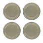 Grey Beaded Table Placemats, Set of 4/6/8/10/12, Handmade Beaded Tablemats, Charger Plates.