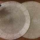 Silver Table Mats, Set of 4/6/8/10/12 Handmade Silver Beaded Mats, CentrePiece, Beaded Charger.