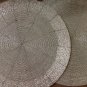 Silver Table Mats, Set of 4/6/8/10/12 Handmade Silver Beaded Mats, CentrePiece, Beaded Charger.