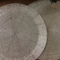 Silver Table Mats, Set of 4/6/8/10/12 Handmade Silver Beaded Mats, CentrePiece, Beaded Charger.