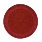 Red Table Mats, Set of 4 Handmade Red Beaded Mats, Beaded Chargers, Placemats, Decorative Mats