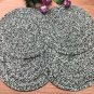 Emerald Green Table Mats, Set of 4/6/8/10/12, Handmade Beaded Placemats, Centre Piece, Placemats,