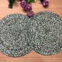 Emerald Green Table Mats, Set of 4/6/8/10/12, Handmade Beaded Placemats, Centre Piece, Placemats,