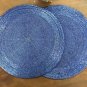 Very Peri Table Mats, Set of 4/6/8/10/12, Handmade Beaded Placemats, Round Placemats, Decorative
