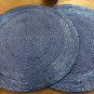 Very Peri Table Mats, Set of 4/6/8/10/12, Handmade Beaded Placemats, Round Placemats, Decorative