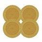 Golden Table Mats, Set of 4/6/8/10/12 Handmade Golden Beaded Chargers, Centre Piece, Placemat