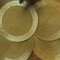 Golden Table Mats, Set of 4/6/8/10/12 Handmade Golden Beaded Chargers, Centre Piece, Placemat