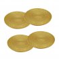 Golden Table Mats, Set of 4/6/8/10/12 Handmade Golden Beaded Chargers, Centre Piece, Placemat