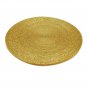 Golden Table Mats, Set of 4/6/8/10/12 Handmade Golden Beaded Chargers, Centre Piece, Placemat