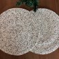 White Black Beaded Placemats, Set of 4/6/10 Handmade Beaded Table Mats, Charger, Centre Piece.