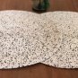 White Black Beaded Placemats, Set of 4/6/10 Handmade Beaded Table Mats, Charger, Centre Piece.