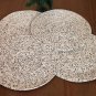 White Black Beaded Placemats, Set of 4/6/10 Handmade Beaded Table Mats, Charger, Centre Piece.