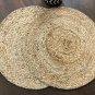Natural Jute Table Mats, Set of 4/6/8, Handmade Placemats, Braided Jute Placemat, Decorative