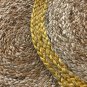 Natural Jute and Sunshine Yellow Table Mats, Set of 4/6/8, Handmade Placemats, Jute Placemat