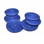 Royal Blue Coasters, Set of 6, Handmade Beaded Coasters, Decorative Coasters, Gift for her