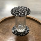Set of 6 White Black Beaded Coasters, Handmade Beaded Coasters, Decorative Coasters