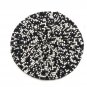 Set of 6 White Black Beaded Coasters, Handmade Beaded Coasters, Decorative Coasters