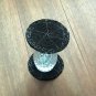 Black Coasters, Set of 6, Handmade Beaded Coasters, Decorative Coasters, Gift for her